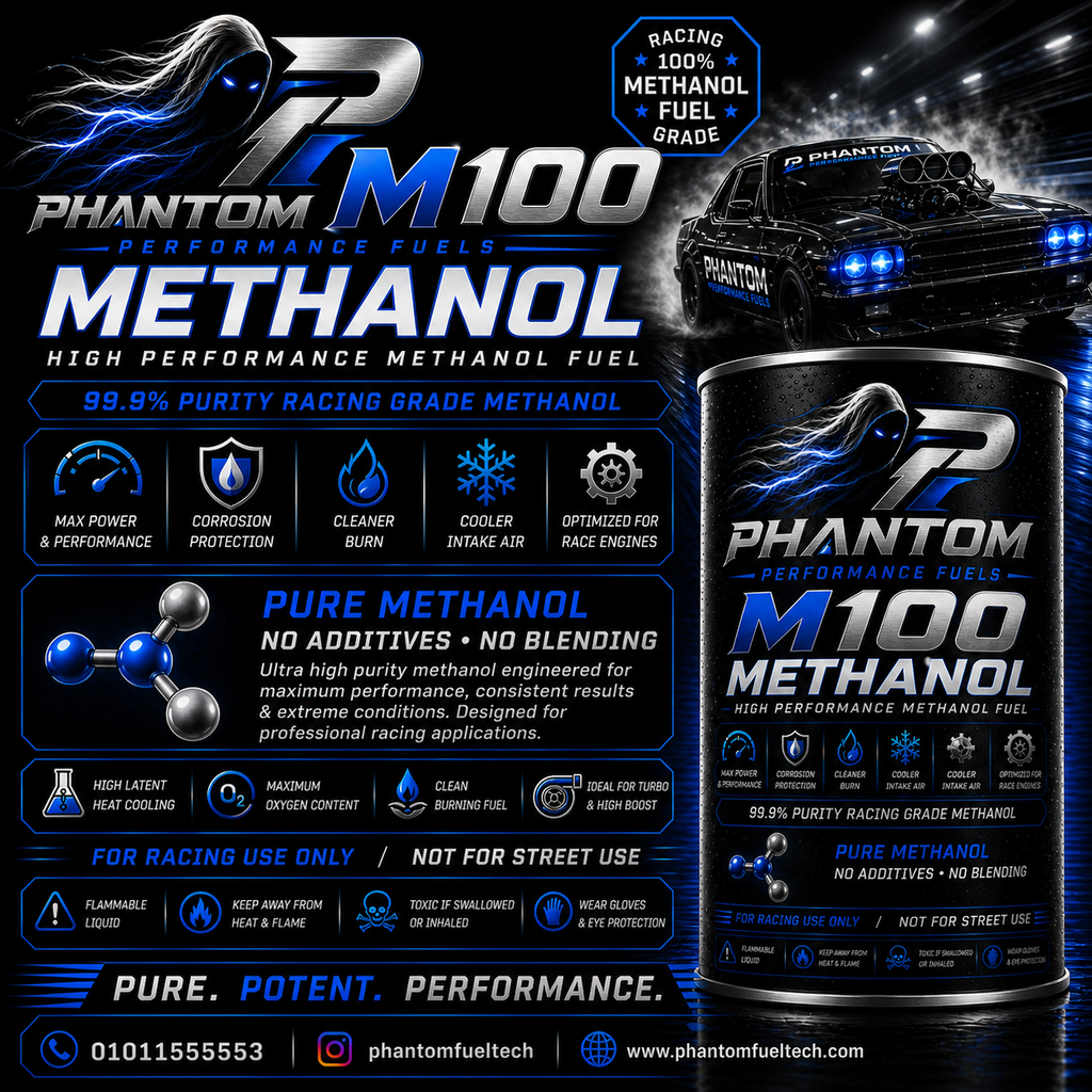 Phantom M100 Methanol – Pure Racing Fuel (99.9% Purity)